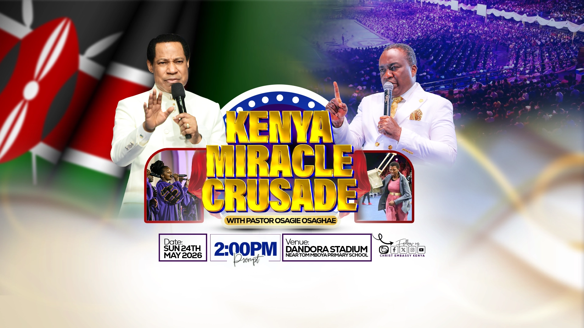 Kenya Miracle Crusade Banner